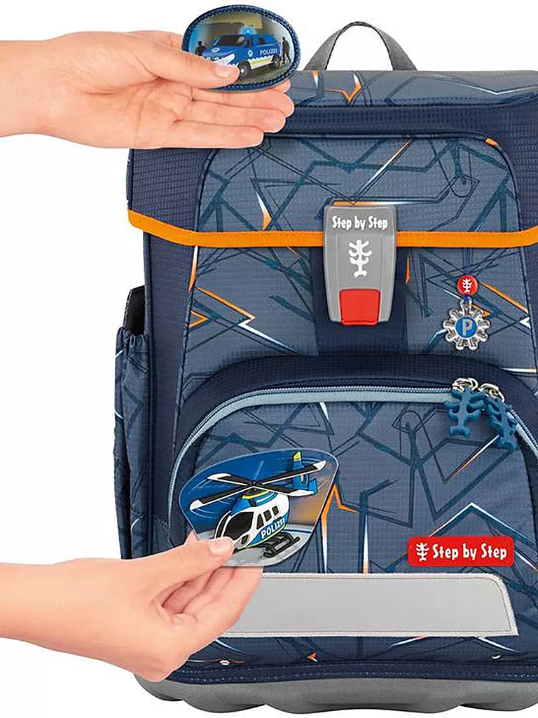 STEP BY STEP | Set de cartables 5 pièces CLOUD Helicopter Sam | Gris