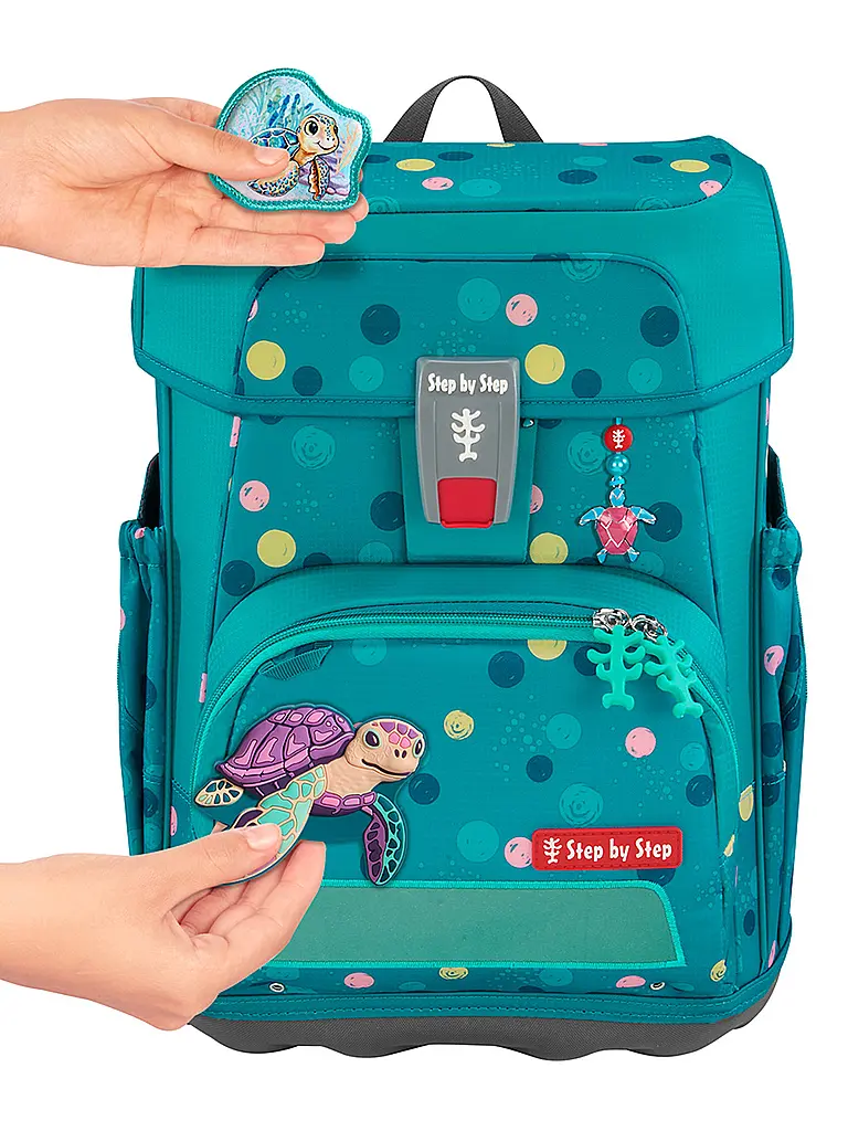 STEP BY STEP | Set de cartables 5 pièces CLOUD Turtle Josie | Turquoise