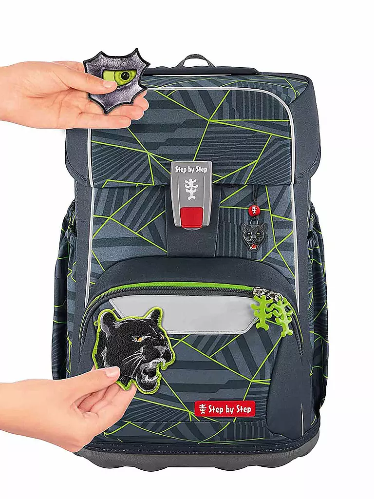 STEP BY STEP | Set de cartables 5 pièces GIANT Dark Cat Chiko | Noir