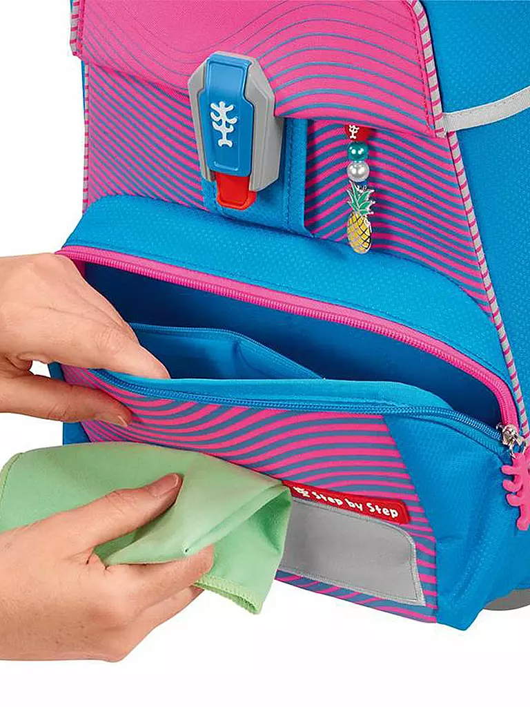 STEP BY STEP | Set de cartables 5 pièces SPACE Neon Kolibri Kaja | Rose vif