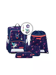 STEP BY STEP | Ensemble de cartable 5 pièces SPACE Shine Dino Night Tyro | Lilas