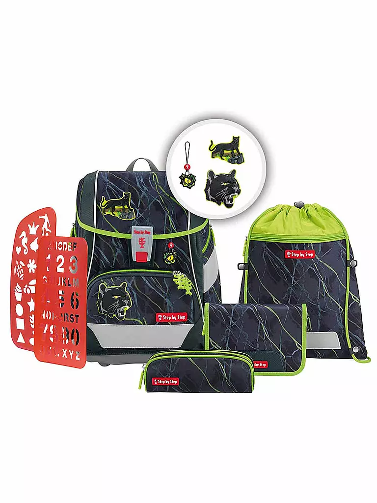 STEP BY STEP | Set de cartables 6 pièces - 2en1 Plus Meaid Delia | Noir