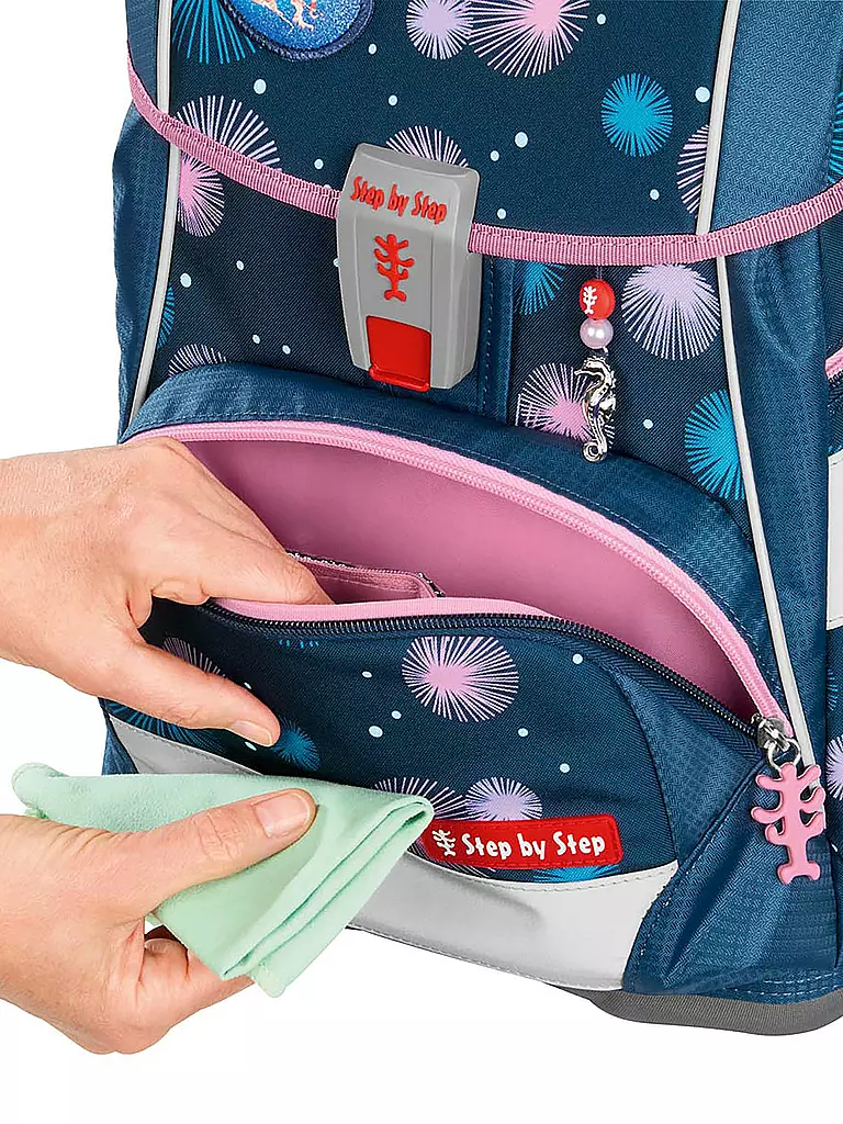 STEP BY STEP | Set de cartables 6 pièces - 2en1 Plus Mermaid Delia | Bleu