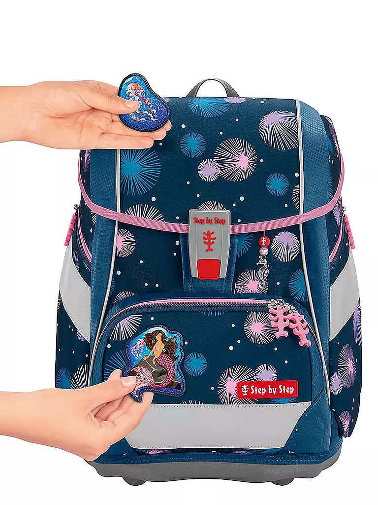 STEP BY STEP | Set de cartables 6 pièces - 2en1 Plus Mermaid Delia | Bleu