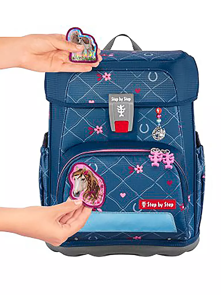 STEP BY STEP | Set de cartables Cloud 5 pièces Horse Lima | Bleu foncé