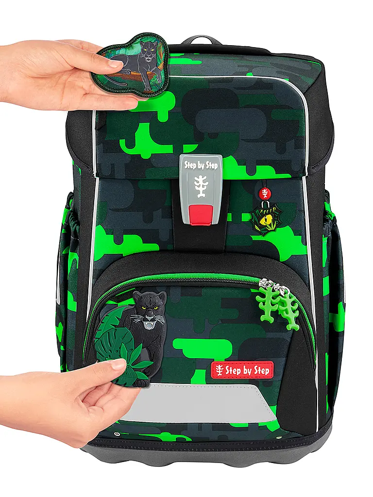 STEP BY STEP | Set de sac à dos scolaire GIANT 5 pièces Black Cat Chiko |