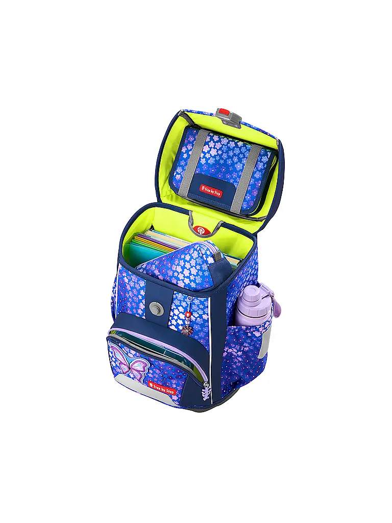 STEP BY STEP | Set de sac à dos scolaire GIANT 5 pièces Butterfly Maja | Lilas
