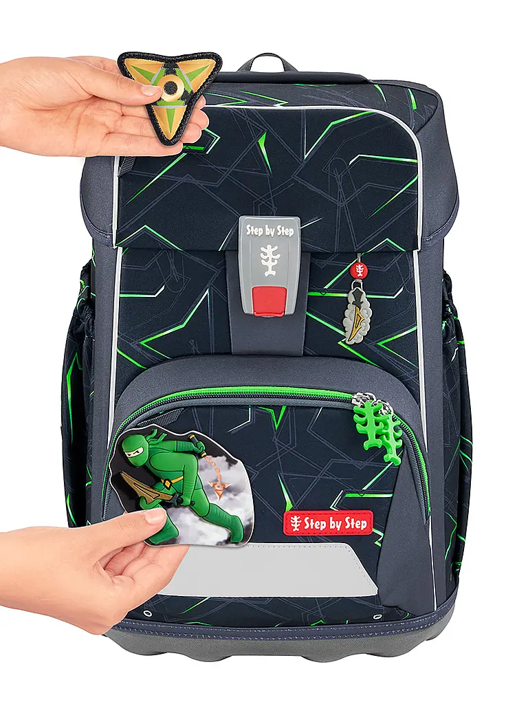 STEP BY STEP | Set de sac à dos scolaire GIANT 5 pièces Ninja Kimo |