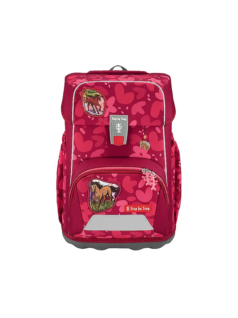 STEP BY STEP | Set de sac à dos scolaire GIANT 5 pièces Wild Horse Nora | Rouge