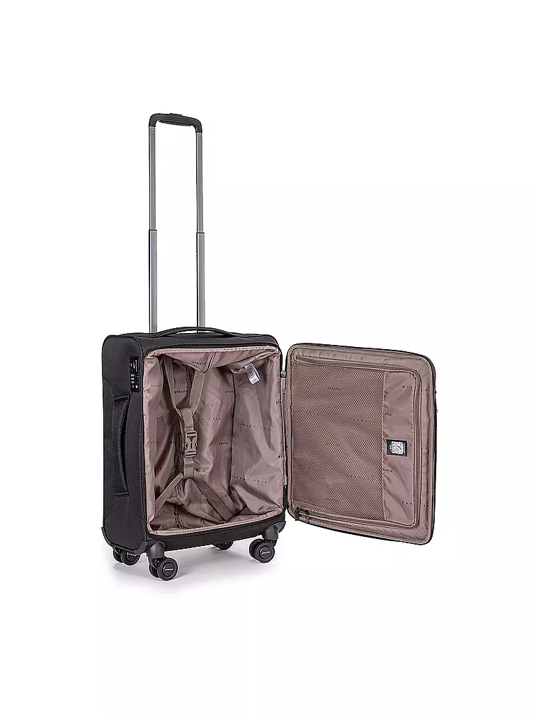 STRATIC | Trolley souple LIGHT S 55cm noir | Noir