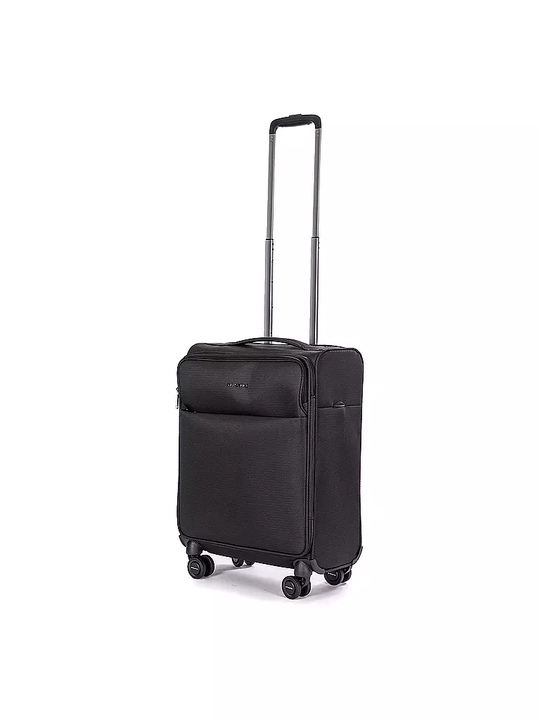 STRATIC | Trolley souple LIGHT S 55cm noir | Noir