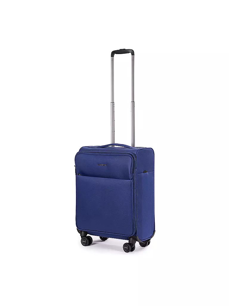STRATIC | Trolley souple LIGHT Small 55cm bleu foncé | Bleu foncé