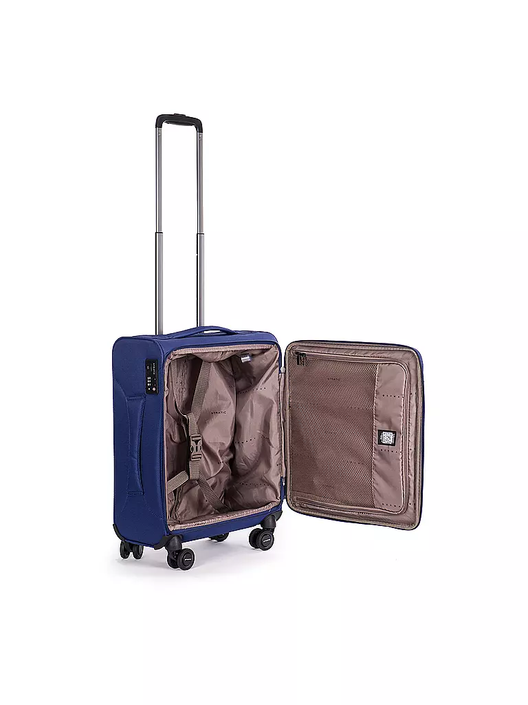 STRATIC | Trolley souple LIGHT Small 55cm bleu foncé | Bleu foncé