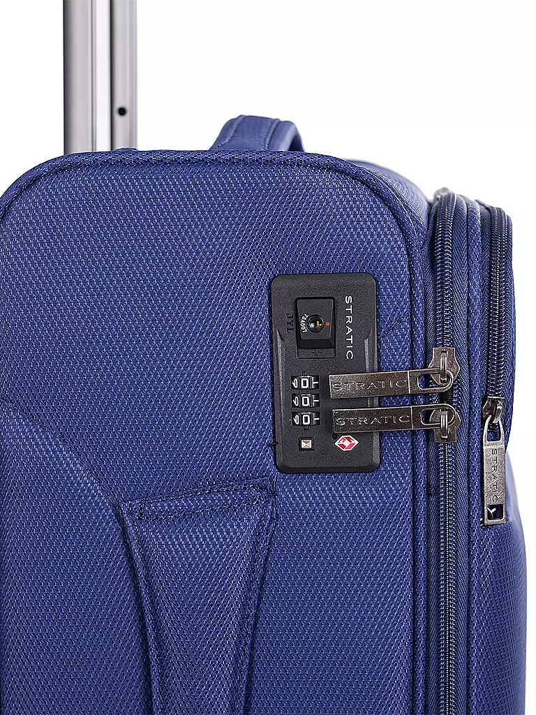 STRATIC | Trolley souple LIGHT Small 55cm bleu foncé | Bleu foncé