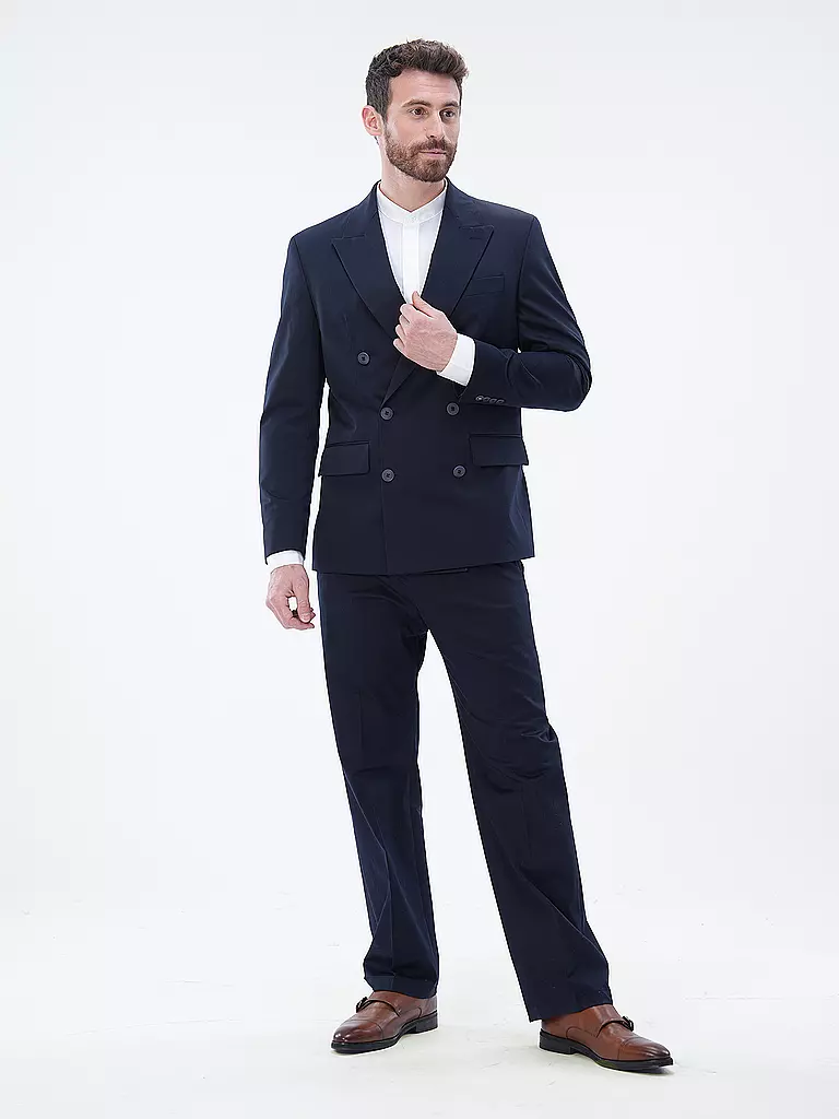 STRELLSON | Anzughose Loose Fit JOE | Bleu foncé
