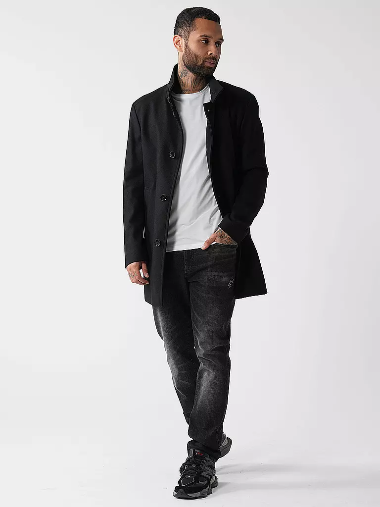 STRELLSON | Manteau coupe droite FINCHLEY 2.0 | Noir