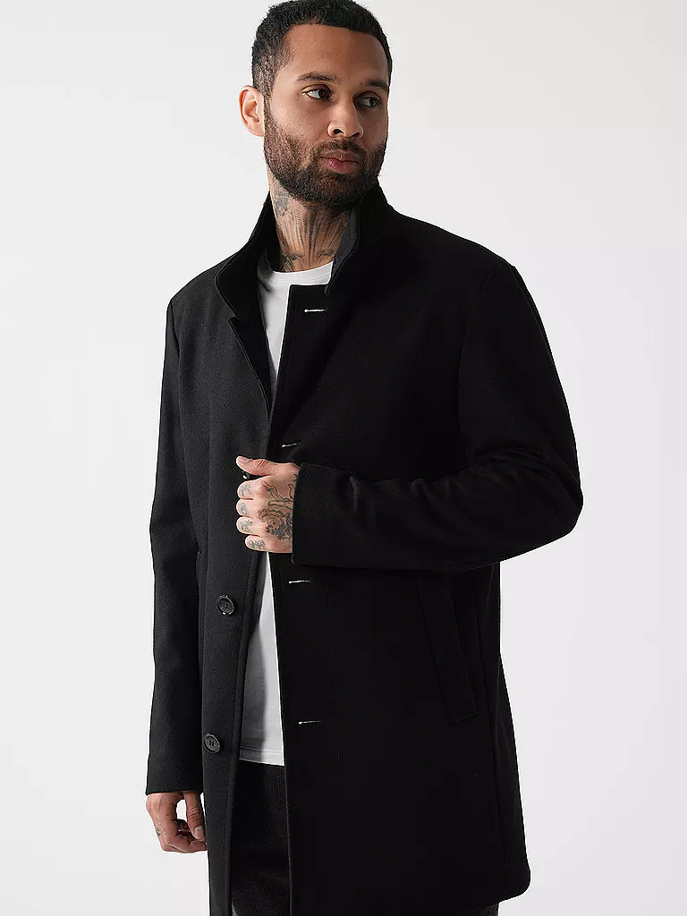 STRELLSON | Manteau coupe droite FINCHLEY 2.0 | Noir