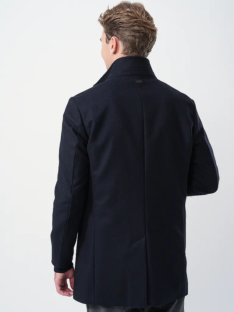 STRELLSON | Manteau en laine FINCHLEY | Bleu foncé