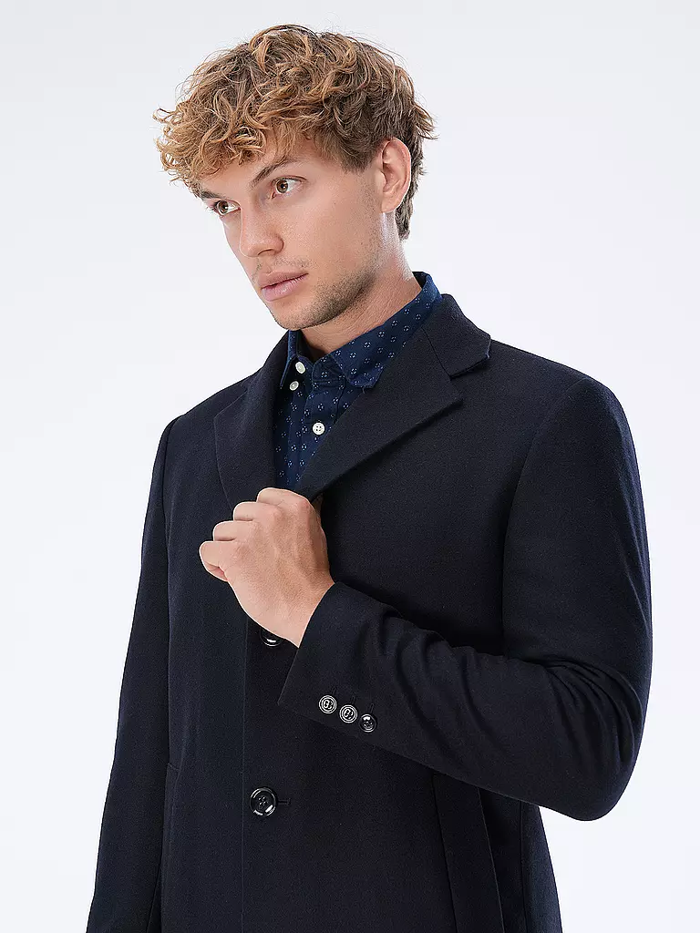 STRELLSON | Wollmantel ADRIA | Bleu foncé