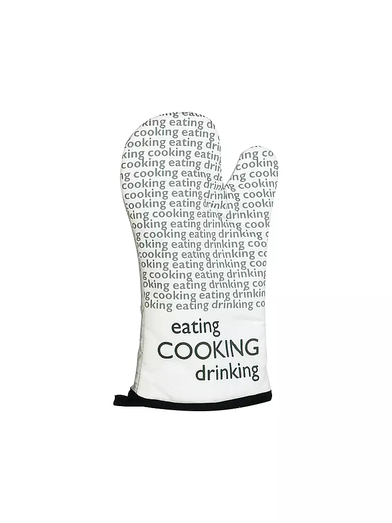 STUCO | Gant de cuisine NEWSPAPER 18x30cm | Blanc