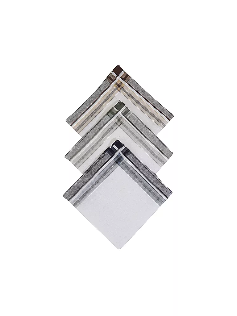 STUCO | Mouchoirs Enzo, lot de 3 | Blanc