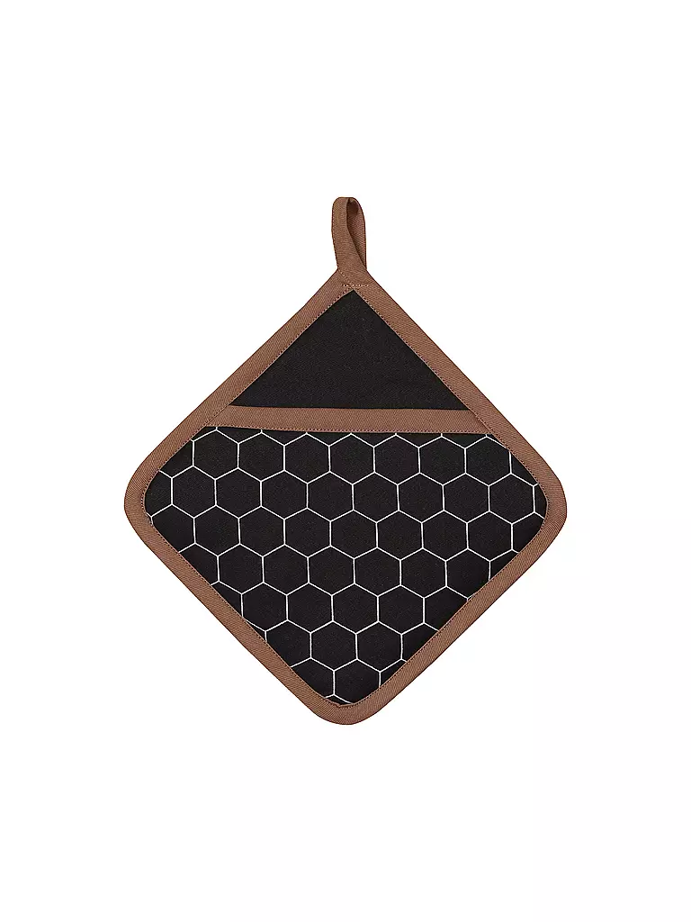 STUCO | Topflappen 20x20cm Mesh | Noir