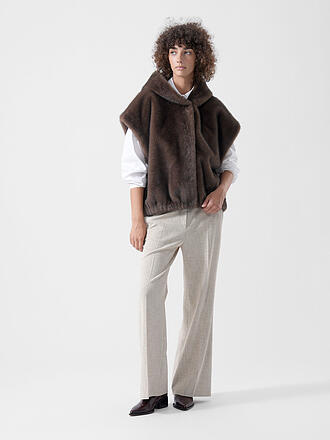 STUDIO AR | Gilet réversible aspect fourrure OLENA