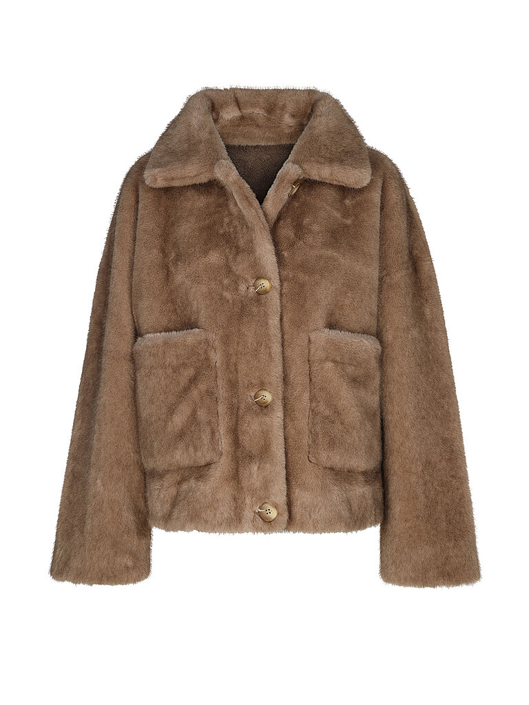 STUDIO AR Wendejacke in Felloptik FAJE camel | 44