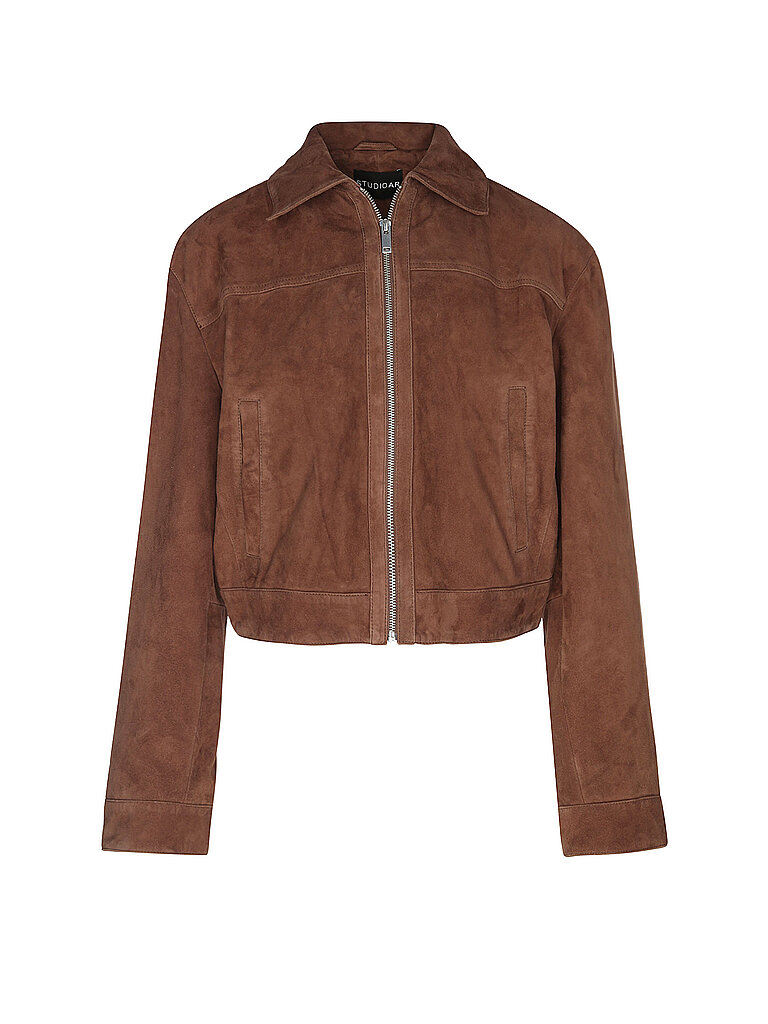 Veste en cuir SUE marron 42