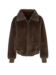 STUDIO AR | Veste aspect fourrure SELENA | Marron