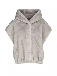 STUDIO AR | Wendejacke in Felloptik MINK | Gris