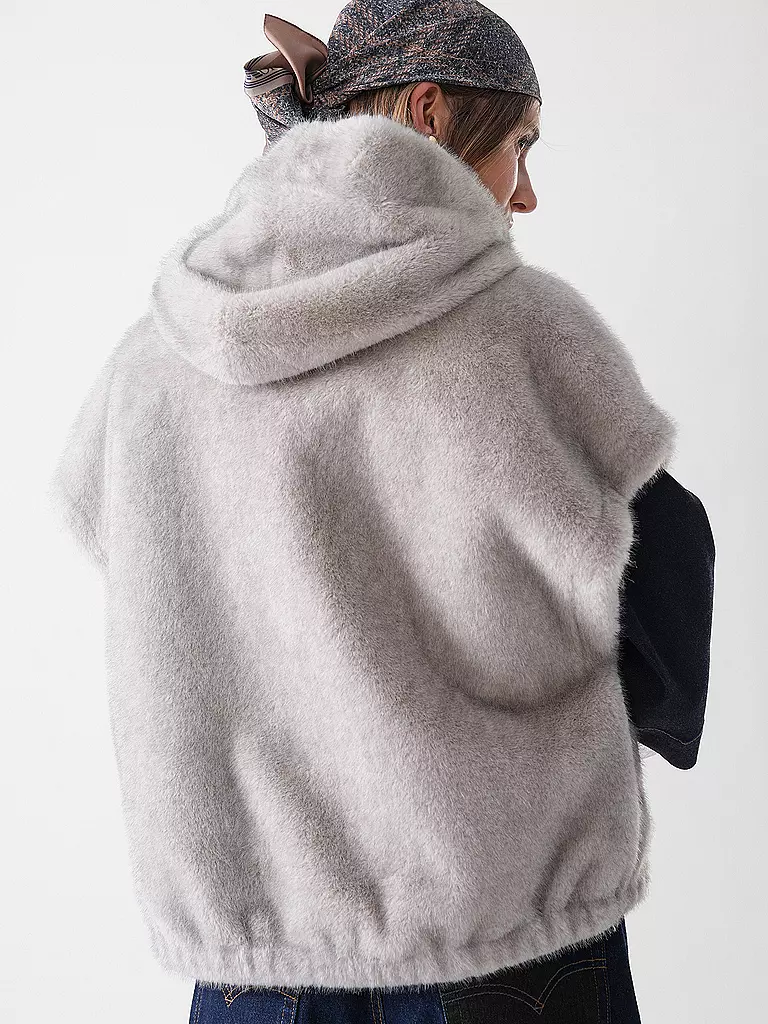 STUDIO AR | Wendejacke in Felloptik MINK | 