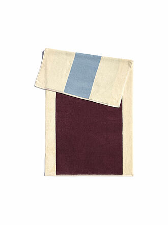 SUITE702 | Serviette 50x100cm MARTENS AND MARTENS Sky Blue/Bordeaux