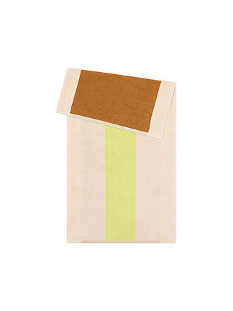 SUITE702 | Serviette 50x100cm COTON PEIGNÉ Citron vert/Toffee