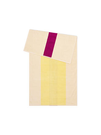 SUITE702 | Serviette de douche 70x140cm COTON PEIGNÉ Yellow/Fuchsia
