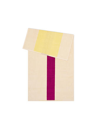 SUITE702 | Serviette de douche 70x140cm COTON PEIGNÉ Yellow/Fuchsia