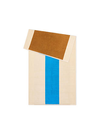 SUITE702 | Serviette de douche 70x140cm COTON PEIGNÉ Aqua/Toffee