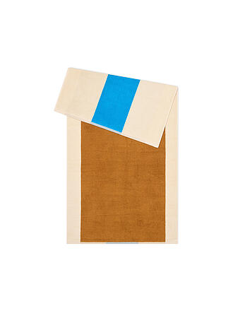 SUITE702 | Serviette de douche 70x140cm COTON PEIGNÉ Aqua/Toffee