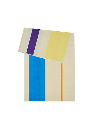 SUITE702 | Serviette de plage 90x180cm COTON PEIGNÉ Aqua/Orange/Violet/Jaune