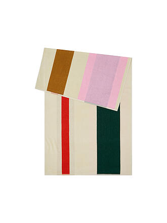 SUITE702 | Serviette de plage 90x180cm COTON PEIGNÉ Rouge/Vert Foncé/