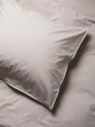 SUITE702 | Percale Linge de lit 70x90cm/140x200cm Marron-Écru