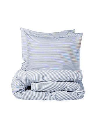 SUITE702 | Percale Linge de lit 70x90cm/140x200cm Blue-Ecru