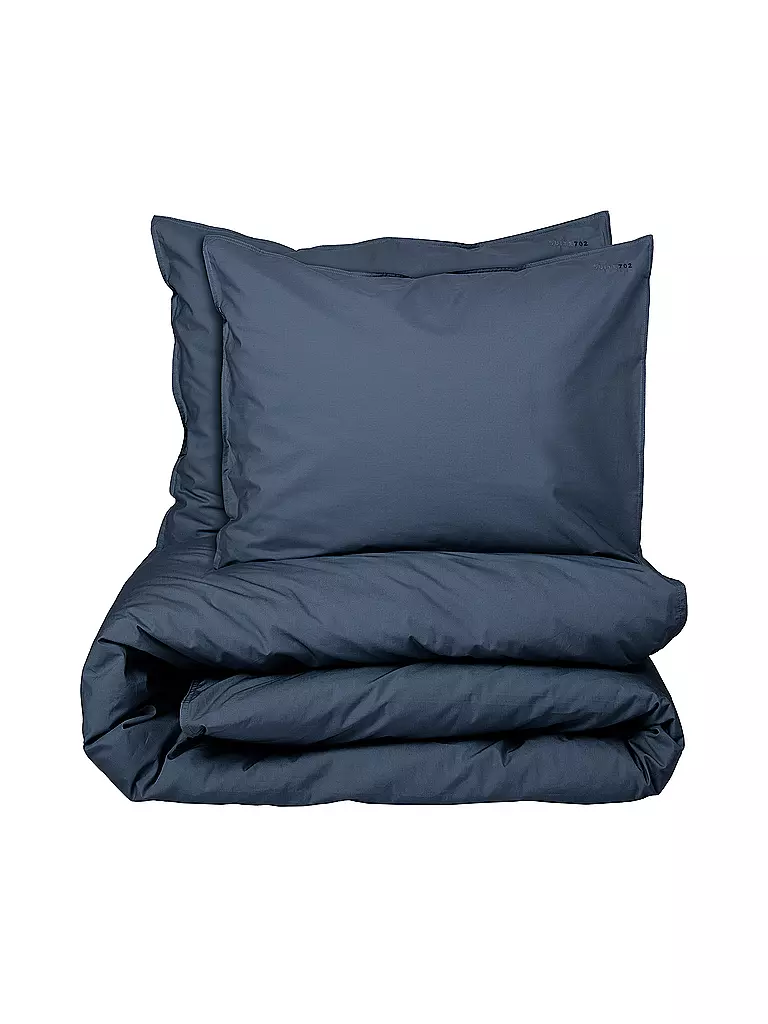 SUITE702 | Linge de lit en percale 70x90cm/140x200cm Bleu marine | dunkelblau