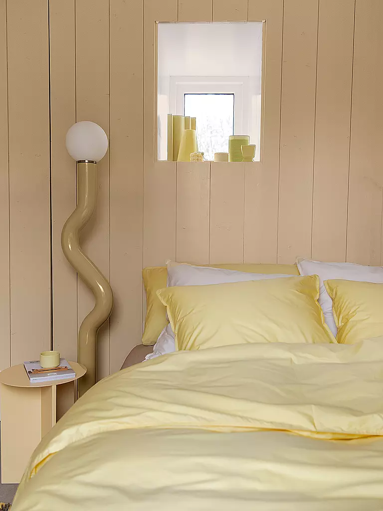 SUITE702 | Parure de lit en percale 70x90cm/140x200cm Jaune Beurre | gelb