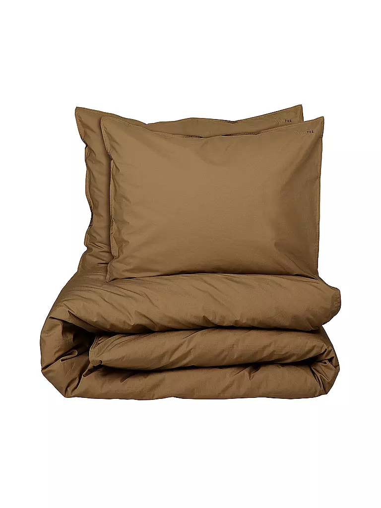 SUITE702 | Parure de lit en percale 70x90cm/140x200cm Kaki Or | braun