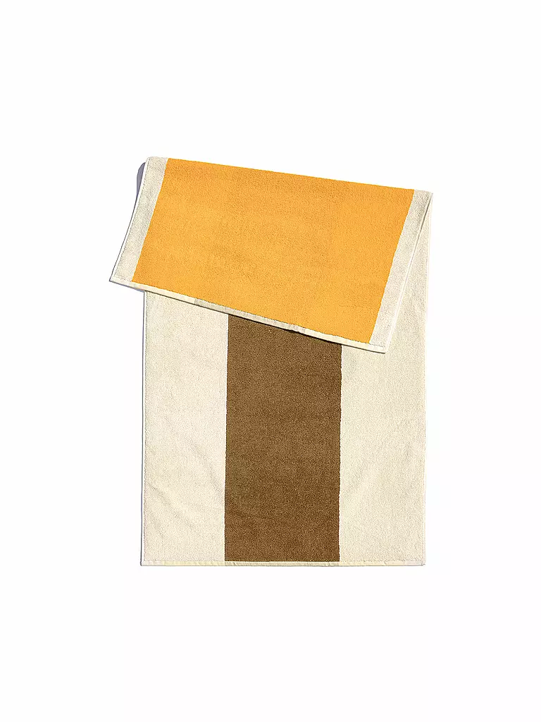 SUITE702 | Serviette 50x100cm MARTENS AND MARTENS Jaune Ensoleillé/Miel | orange