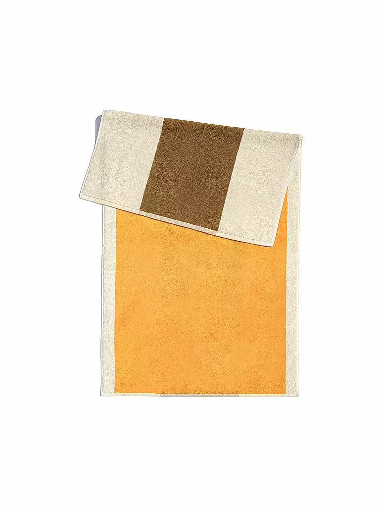 SUITE702 | Serviette 50x100cm MARTENS AND MARTENS Jaune Ensoleillé/Miel | orange