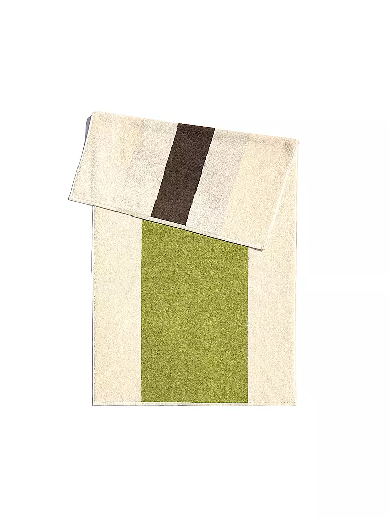 SUITE702 | Serviette 50x100cm MARTENS AND MARTENS Marron/Citron vert | grün