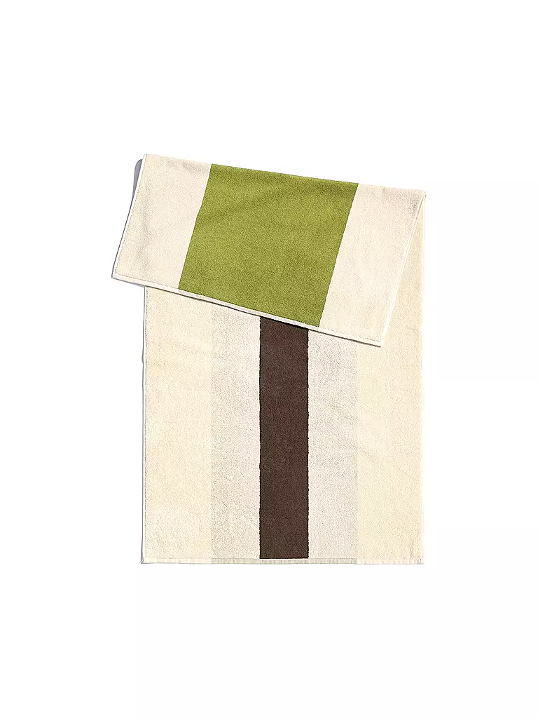 SUITE702 | Serviette 50x100cm MARTENS AND MARTENS Marron/Citron vert | grün