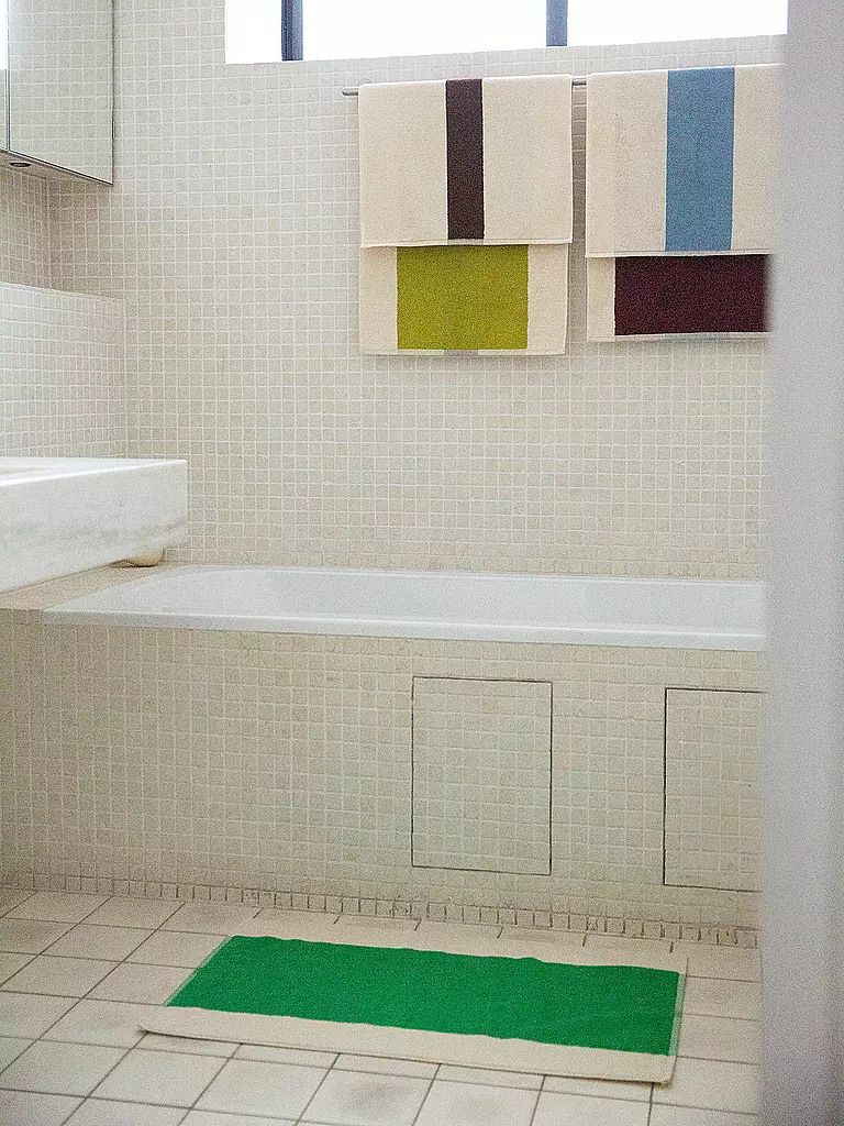 SUITE702 | Serviette 50x100cm MARTENS AND MARTENS Marron/Citron vert | 